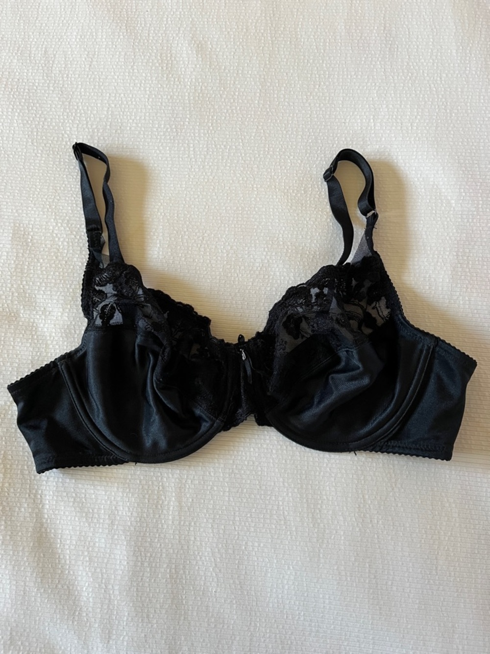 Wacoal Black Underwire Lace Bra, 36C, Style 85131